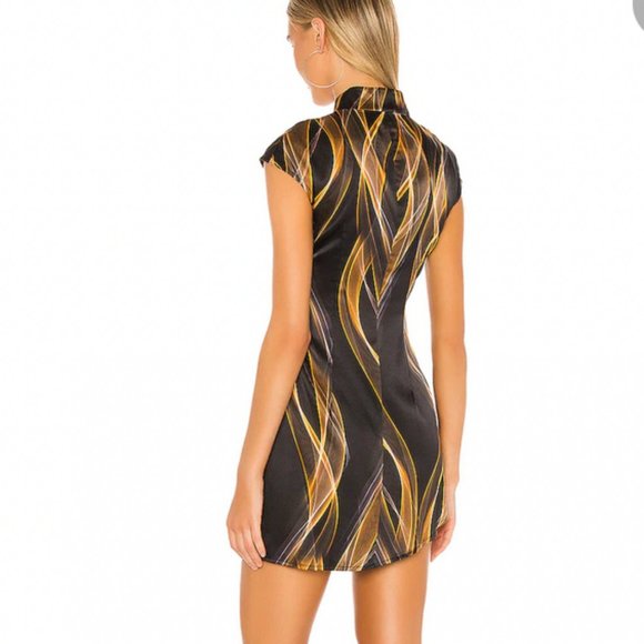 Sexy Kim Shui Studio Qi Pao digital print minidress - S - NWT! - Picture 3 of 7